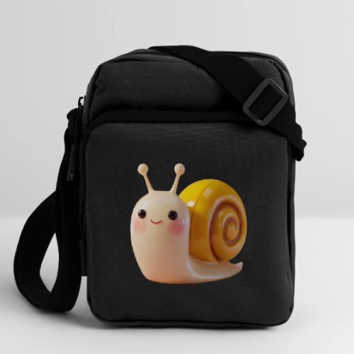Sweet Cartoon Baby Snail Full of Joy - Upright Crossbody Bag