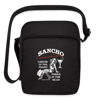 Sancho casino and lounge Liquor in the front - Upright Crossbody Bag - black - Front