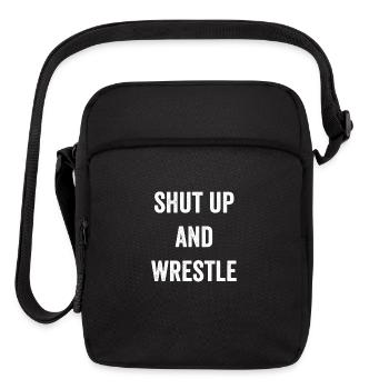 Wrestling Shut Up And Wrestle Gift Light - Upright Crossbody Bag - black - Front