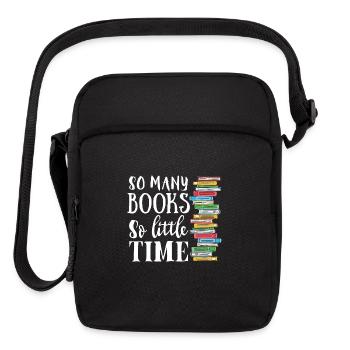 So many books so little time - Upright Crossbody Bag - black - Front