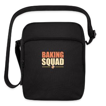 Baking Funny Design - Baking Squad - Upright Crossbody Bag - black - Front
