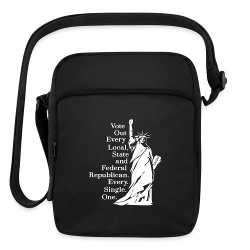 Vote Out Republicans Statue of Liberty - Upright Crossbody Bag