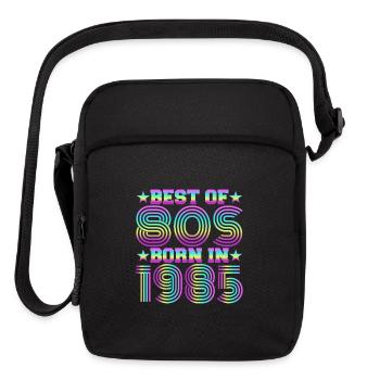 Best of the 80s Born in 1985 Vintage Birthday - Upright Crossbody Bag - black - Front