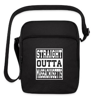 Massachusetts Straight outta Massachusetts Ideas - Upright Crossbody Bag - black - Front