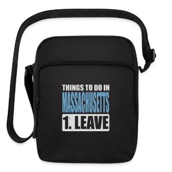 Massachusetts Meme Things To Do in Massachusetts - Upright Crossbody Bag - black - Front