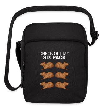 Capybara Siypack Funny Capybaras - Upright Crossbody Bag - black - Front