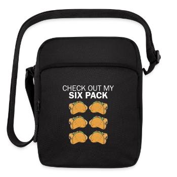 Capybara Funny Capybara Taco Sixpack - Upright Crossbody Bag - black - Front
