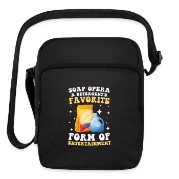 Soap Opera Detergent's Favorite Entertainment - Upright Crossbody Bag - black - Front