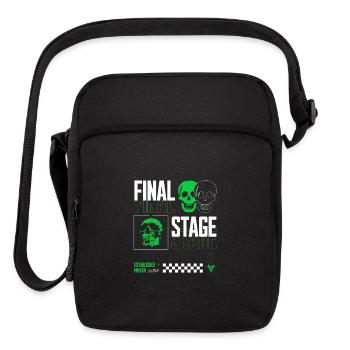 Final Stage Neon Skulls - Upright Crossbody Bag - black - Front