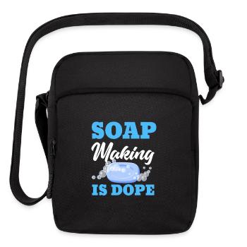 Funny Soap Maker Soap Making - Upright Crossbody Bag - black - Front