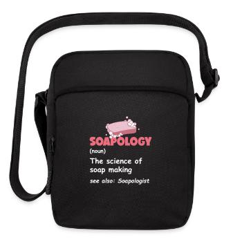Soapology Definition Funny Soap Making - Upright Crossbody Bag - black - Front