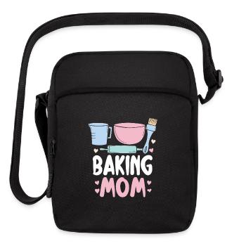 Baking Mom - Upright Crossbody Bag - black - Front