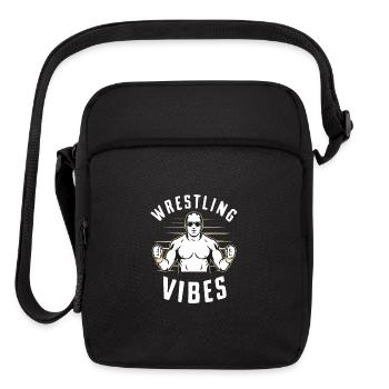 Wrestling Vibes - Upright Crossbody Bag - black - Front