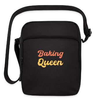 Baking queen - baking lover - Upright Crossbody Bag - black - Front