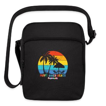 Mayflower Beach Massachusetts Souvenirs - Upright Crossbody Bag - black - Front