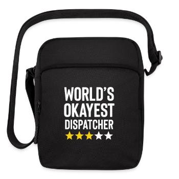 World's Okayest 911 Dispatcher - Upright Crossbody Bag - black - Front