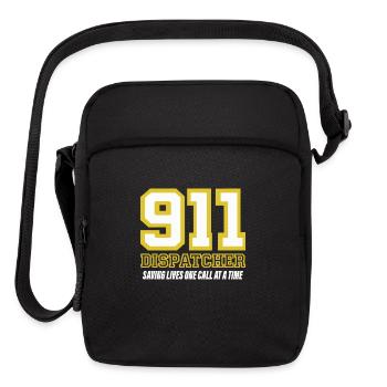 911 Dispatcher Saving Lives One Call at a Time - Upright Crossbody Bag - black - Front