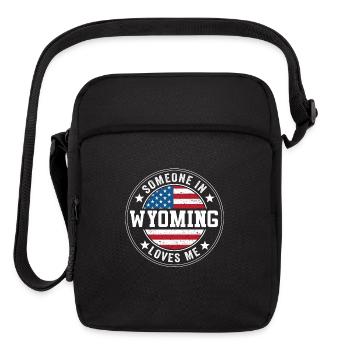Someone In Wyoming Loves Me - Upright Crossbody Bag - black - Front