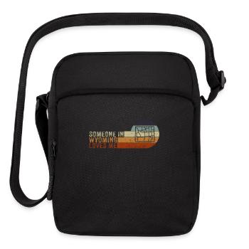 Someone In Wyoming Loves Me - Upright Crossbody Bag - black - Front