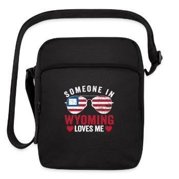 Someone In Wyoming Loves Me - Upright Crossbody Bag - black - Front