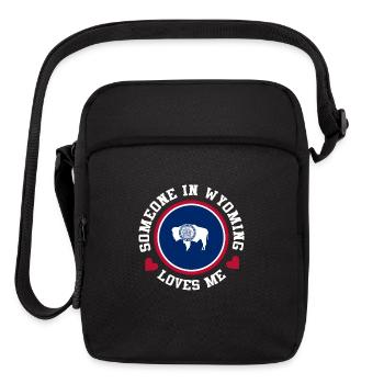 Someone In Wyoming Loves Me - Upright Crossbody Bag - black - Front