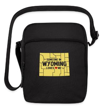 Someone In Wyoming Loves Me - Upright Crossbody Bag - black - Front