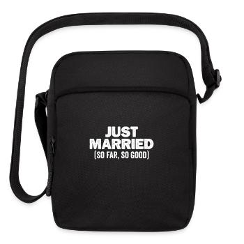 Just Married So Far So Good - Upright Crossbody Bag - black - Front