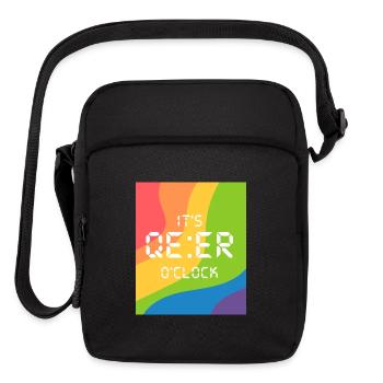 IT'S QUEER O'CLOCK - Upright Crossbody Bag - black - Front