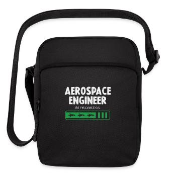 Aerospace Engineer In Progress Design - Upright Crossbody Bag - black - Front