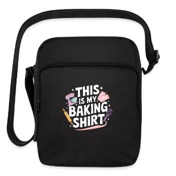 This Is My Baking Bake Bakery Gifts - Upright Crossbody Bag - black - Front
