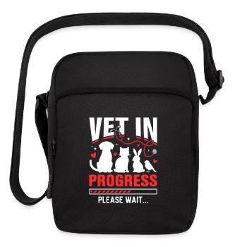 Vet in Progress Please Wait - Upright Crossbody Bag - black - Front
