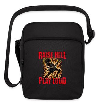 Raise Hell Play Loud - Upright Crossbody Bag - black - Front