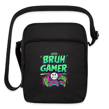 Certified Bruh Gamer - Upright Crossbody Bag - black - Front