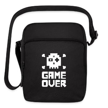 GEAME OVER - Retro Gaming T-Shirt - Upright Crossbody Bag - black - Front