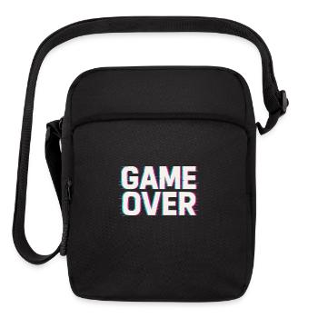 Glitch Game Over - Upright Crossbody Bag - black - Front