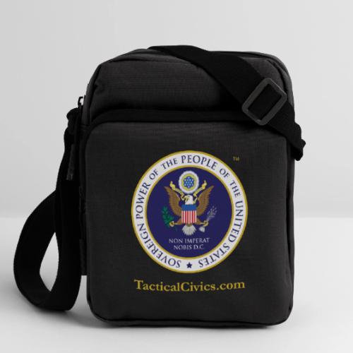 The Peoples Seal w gold url - Upright Crossbody Bag