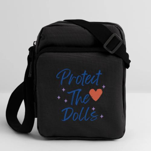 Protect The Dolls | Heart & Stars Typography - Upright Crossbody Bag