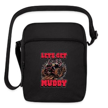 Mud Racing Lets Get Muddy Mud Bogging Enthusiast - Upright Crossbody Bag - black - Front