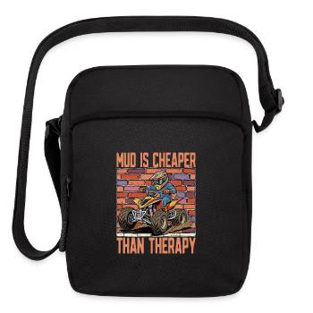 Mud Racing Mud Is Cheaper Than Therapy Off-Road - Upright Crossbody Bag - black - Front