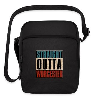Straight Outta Worcester Massachusetts MA - Upright Crossbody Bag - black - Front