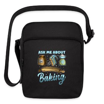 Bake Bakers Ask About Baking - Upright Crossbody Bag - black - Front