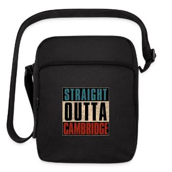 Straight Outta Cambridge Massachusetts MA - Upright Crossbody Bag - black - Front