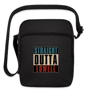 Straight Outta Lowell Massachusetts MA - Upright Crossbody Bag - black - Front