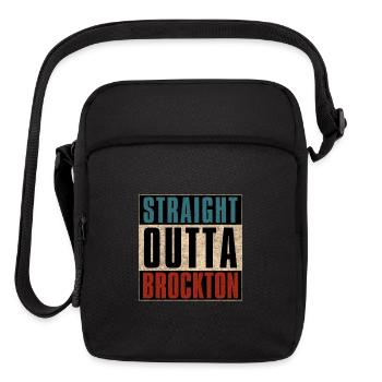 Straight Outta Brockton Massachusetts MA - Upright Crossbody Bag - black - Front