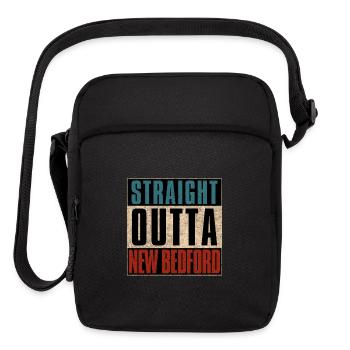 Straight Outta New Bedford Massachusetts MA - Upright Crossbody Bag - black - Front