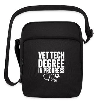 Vet Tech Degree in Progress - Upright Crossbody Bag - black - Front