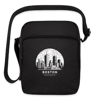 Boston City Massachusetts - Upright Crossbody Bag - black - Front