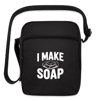 I Make Soap - Upright Crossbody Bag - black - Front
