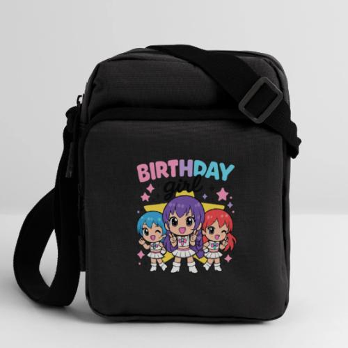 Cute Chibi Birthday Idol Girls - Upright Crossbody Bag