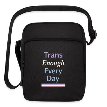 Queer Trans Affirming Comfort Identity Love - Upright Crossbody Bag - black - Front